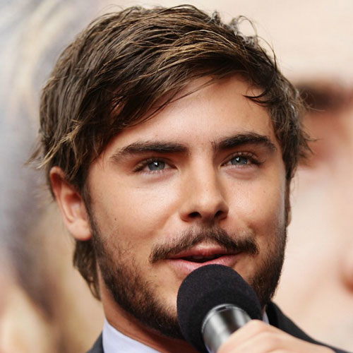 8 zac efron pretty long hairstyle thin hair