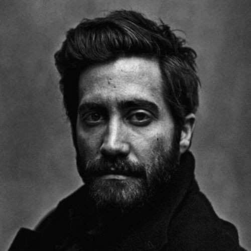 jake gyllenhaal haircut classic look with beard