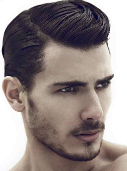 80s hairstyle high textured men's wavy hairstyle