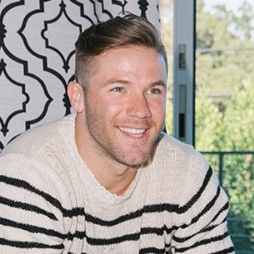 Julian Edelman side part haircut