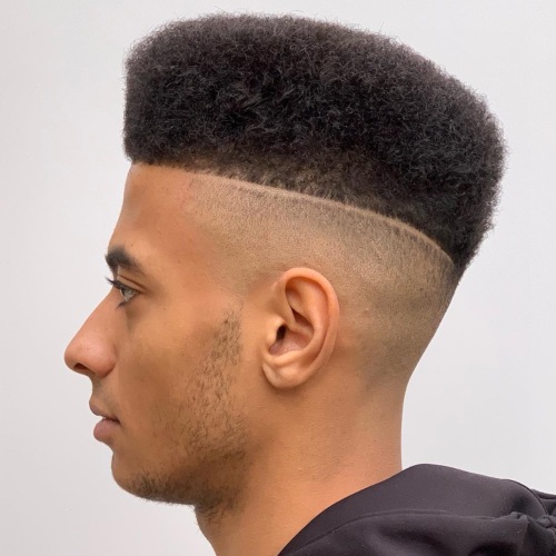 high top fade hard razor line up haircut