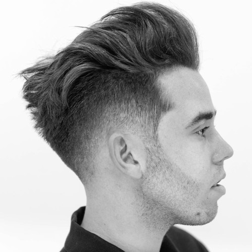 pompadour hairstyle comb fade burst fade taper hairstyle