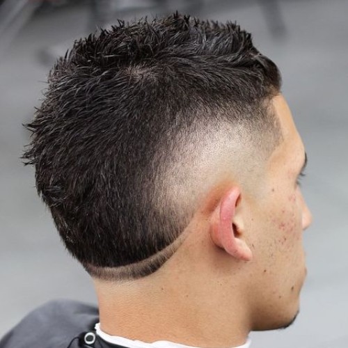 Mohawk Haircut Lines Designs Back Of Head