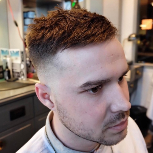 short length wavy hair mens haircut