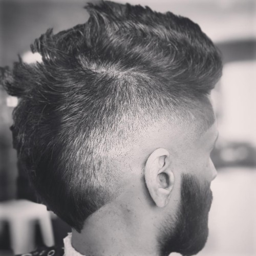 sunburst fade haircut