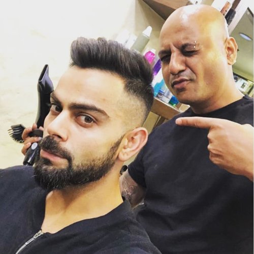 virat kohli hair stylist